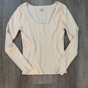 A New Day Cream Ribbed Top